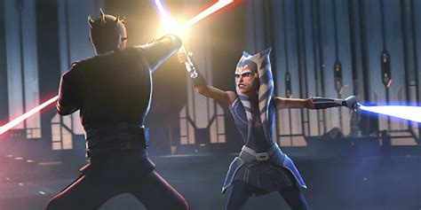 ahsoka vs clone wars